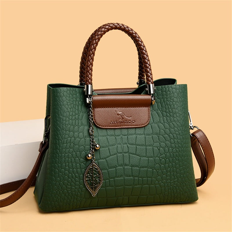 Bolso de cuero auténtico con correa ajustable para mujer – CLEA