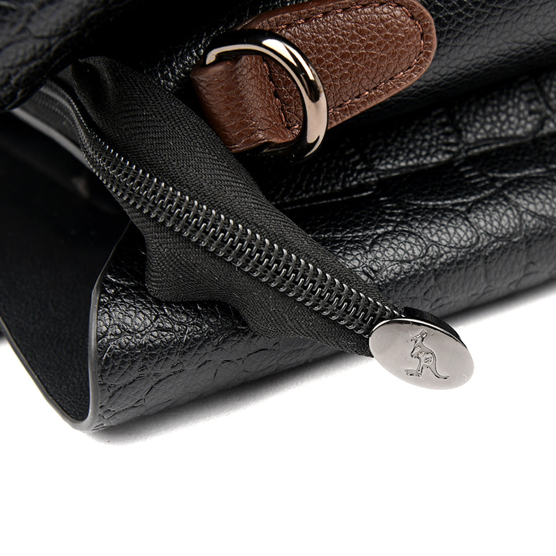 Bolso de cuero auténtico con correa ajustable para mujer – CLEA
