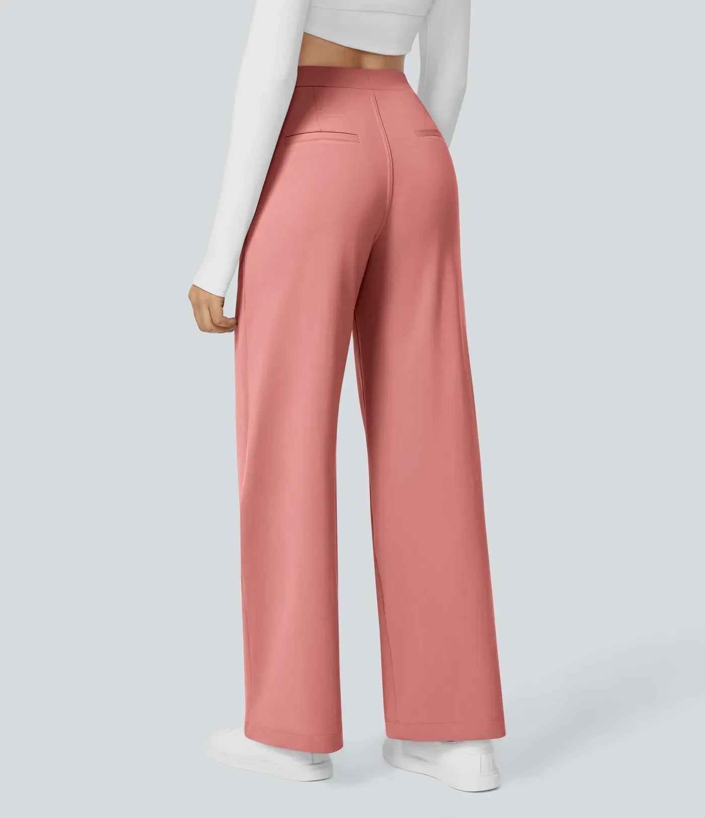 Pantalón de talle alto y pierna ancha para mujer – OLEA WIDE FIT