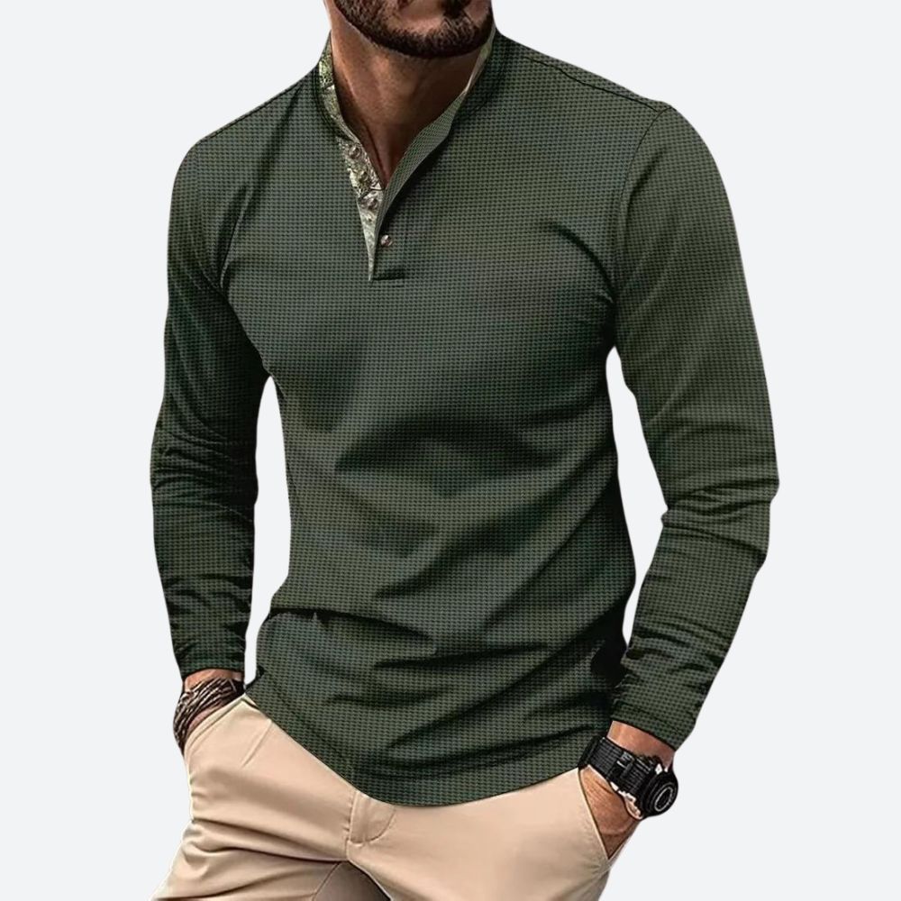 ELÍAS – Camisa de hombre semi entallada con mangas largas