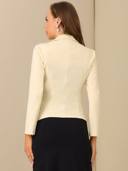 Blazer entallado de mujer con solapa y botones – ELENORA