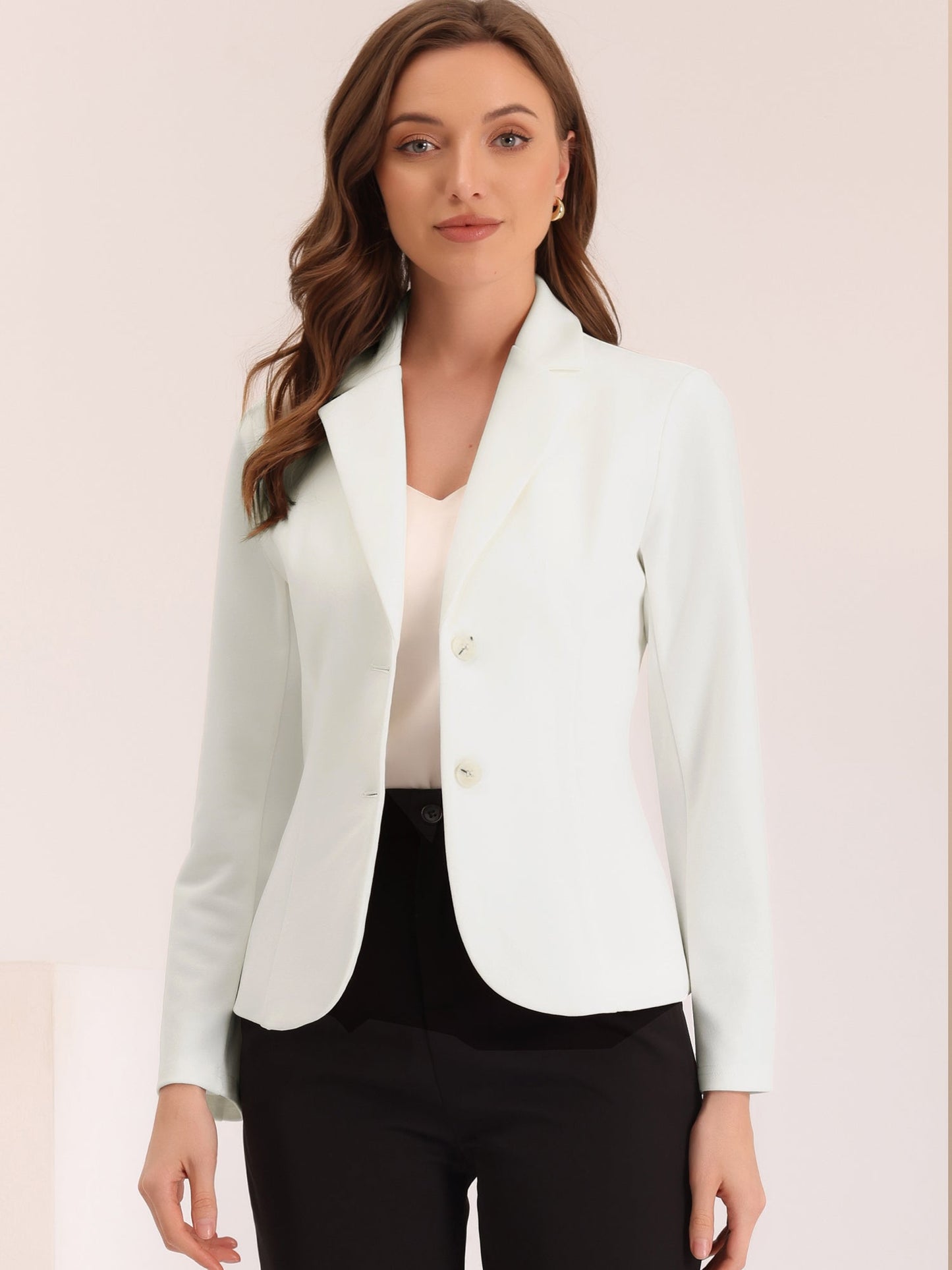 Blazer entallado de mujer con solapa y botones – ELENORA