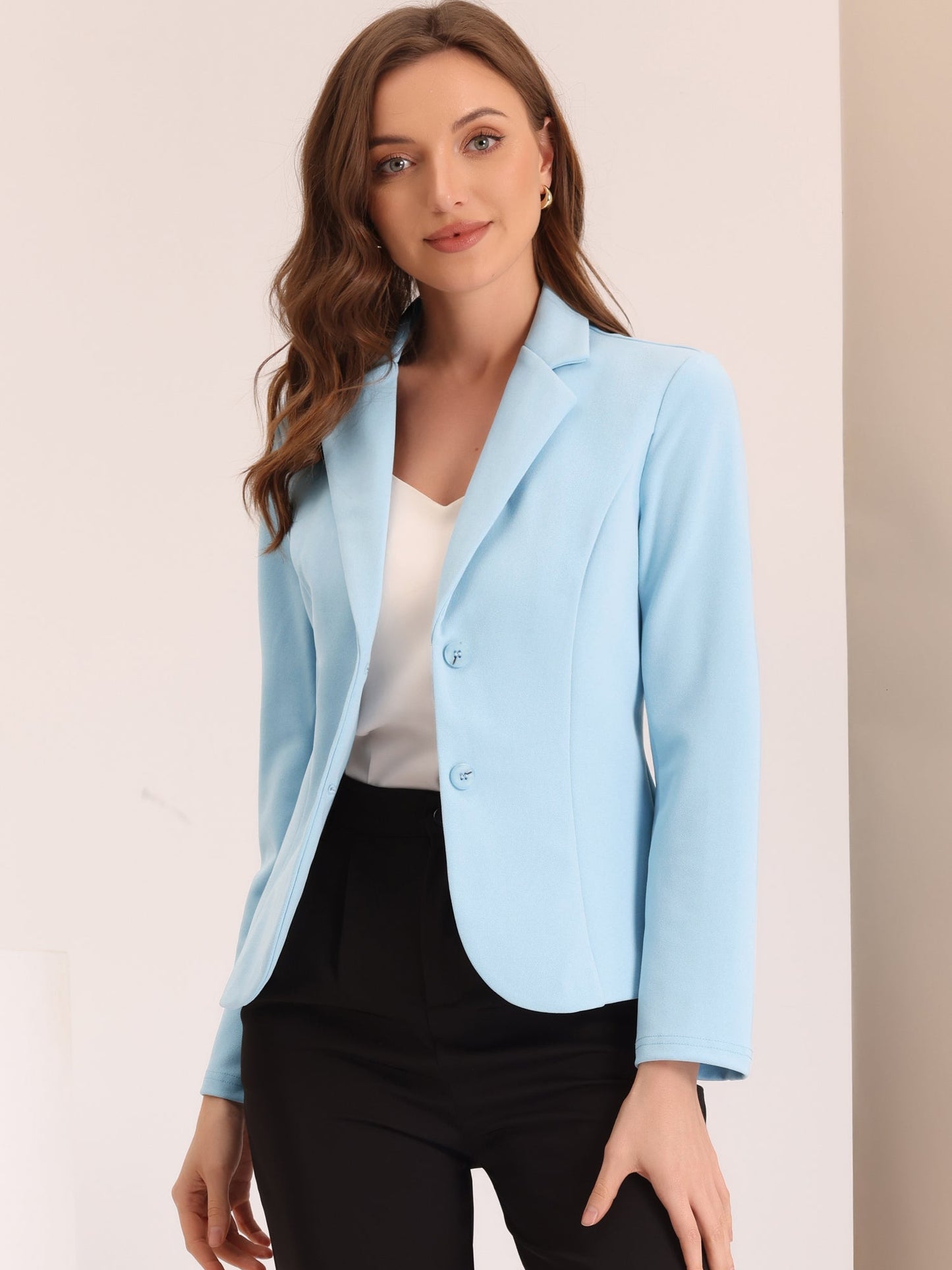 Blazer entallado de mujer con solapa y botones – ELENORA