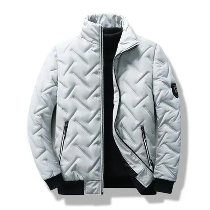 NIOBE - Chaqueta de invierno casual con cremallera para hombre